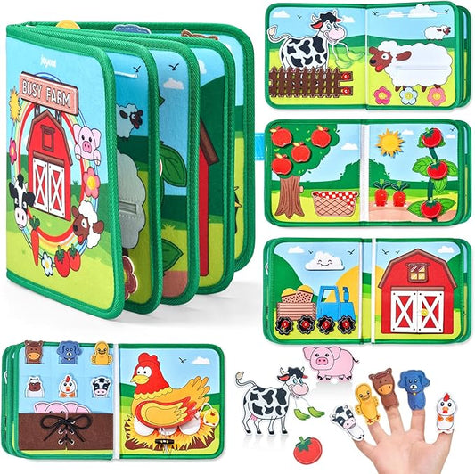 Montessori Activity Book with Finger Puppets