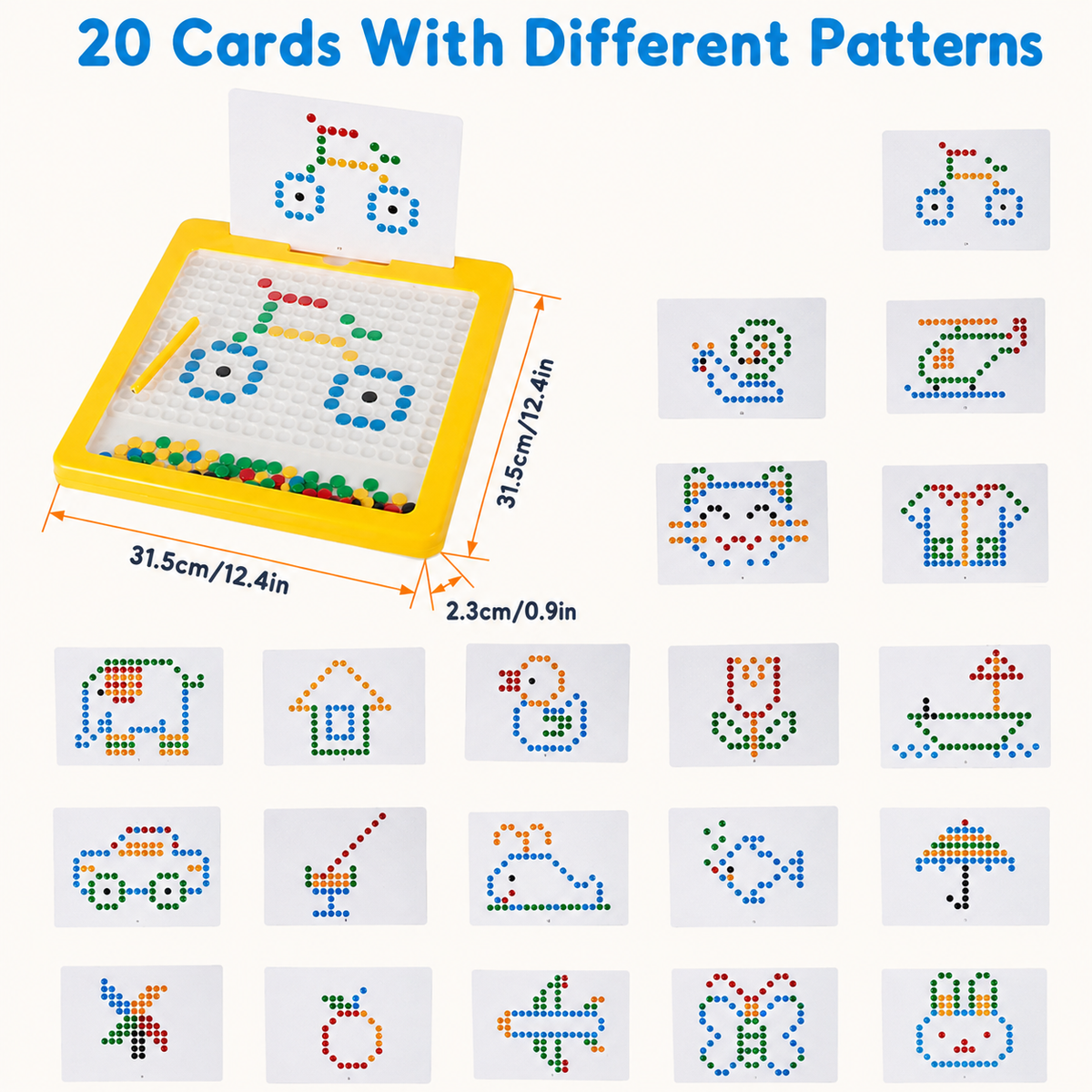 Montessori Magnetic Dots Board