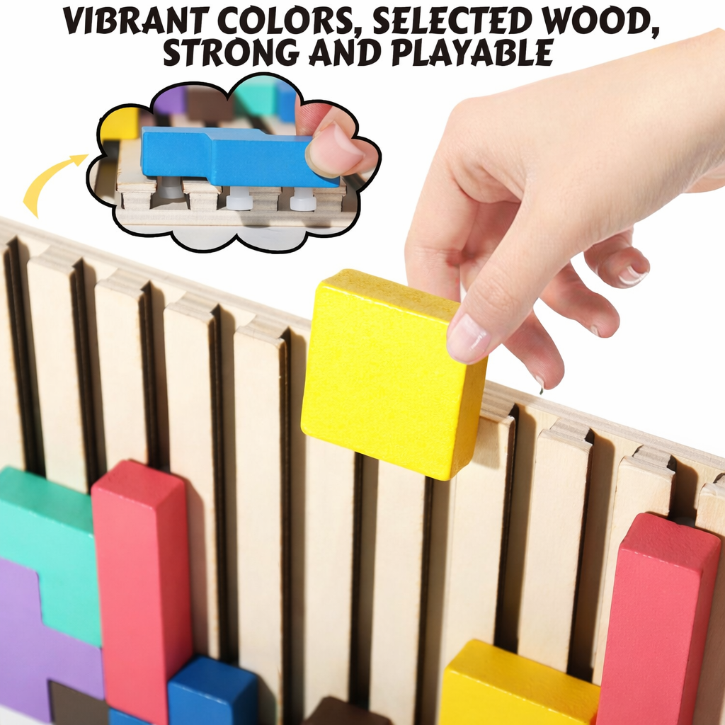 Montessori 3D Tangram Puzzle Blocks