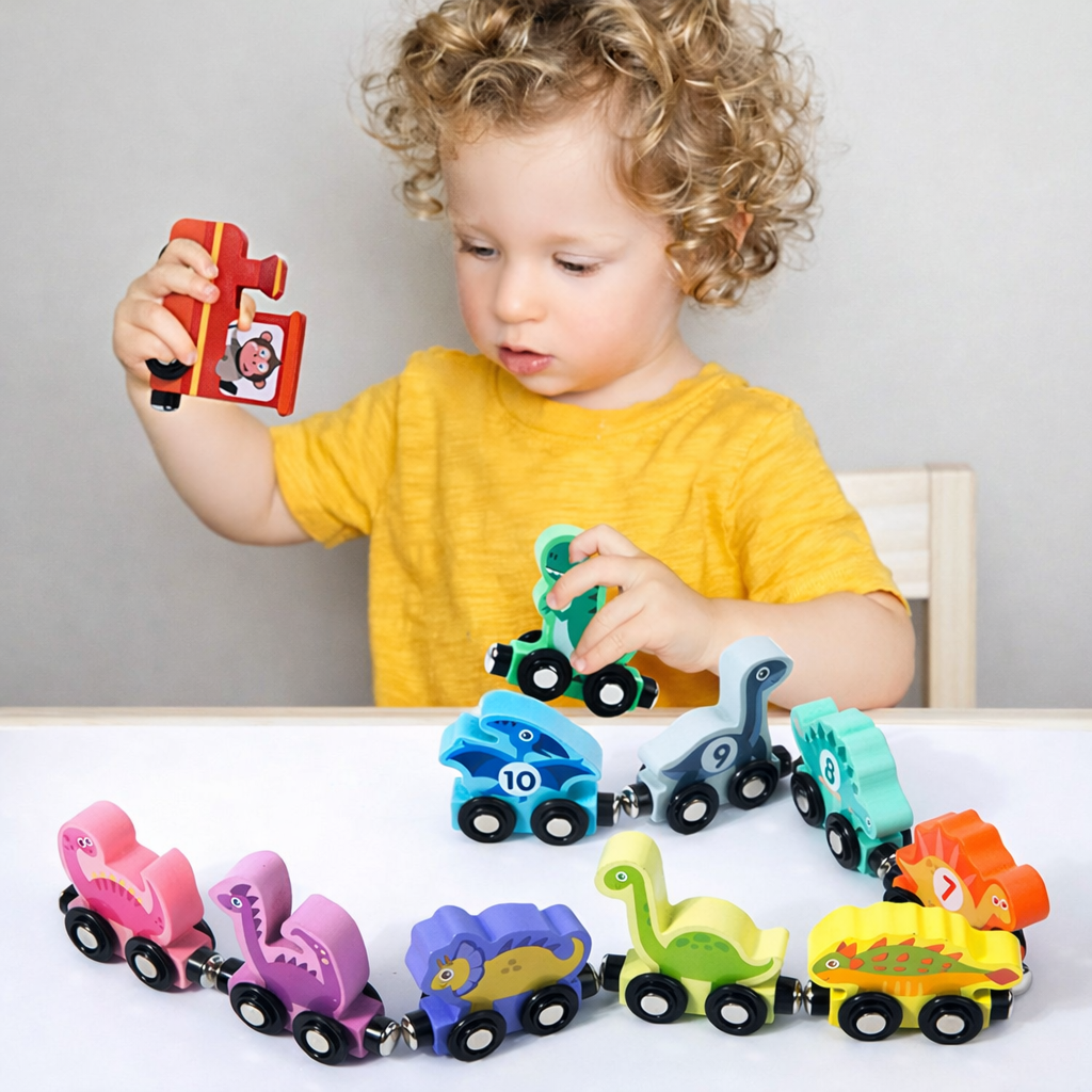 Montessori Wooden Dinosaur Train