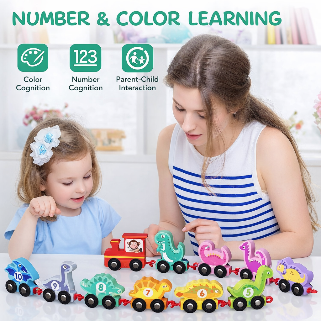 Montessori Wooden Dinosaur Train