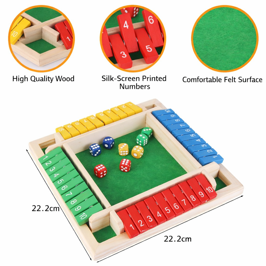 Montessori Shut The Box Dice Game