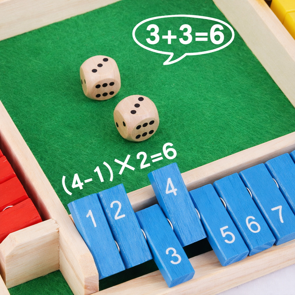Montessori Shut The Box Dice Game