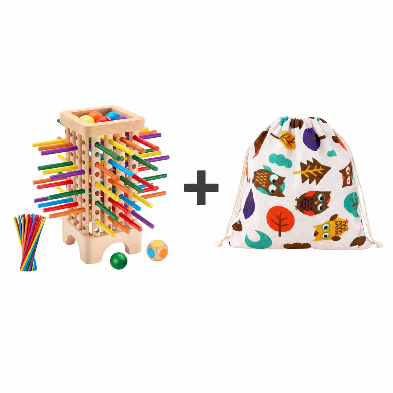 Montessori Stick Drop Tower Game