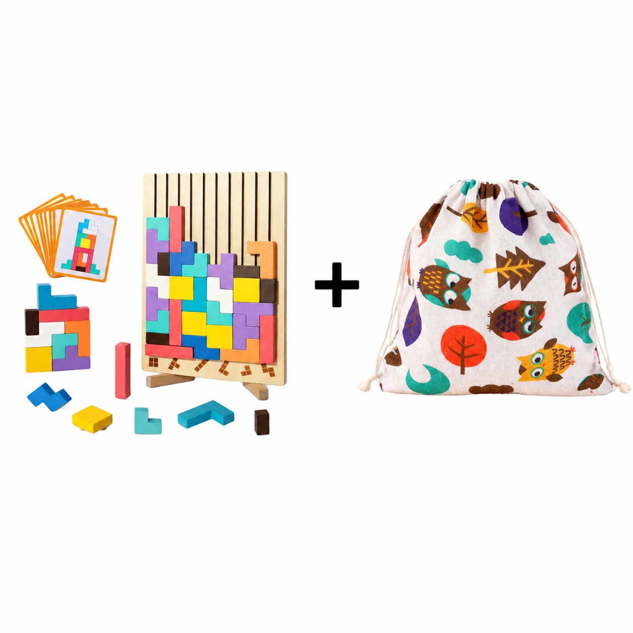 Montessori 3D Tangram Puzzle Blocks