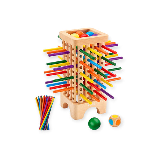 Montessori Stick Drop Tower Game