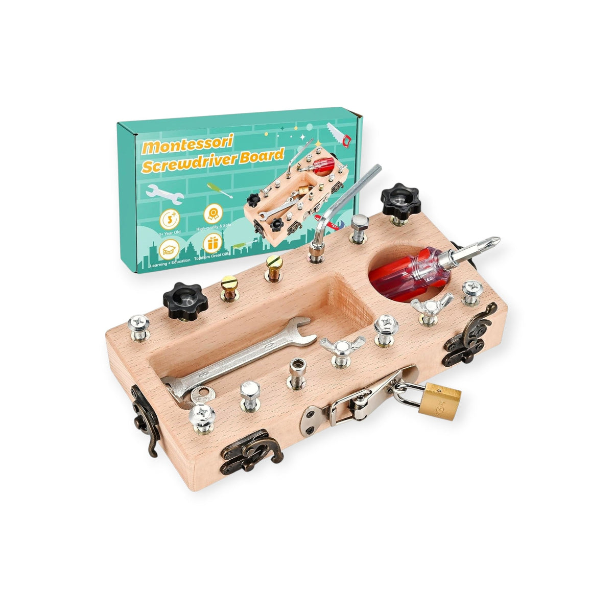 Montessori Screwdriver Tool Board