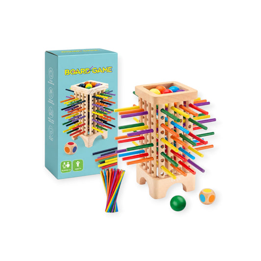 Montessori Stick Drop Tower Game