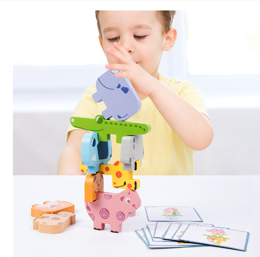 Montessori Animal Stacking Game