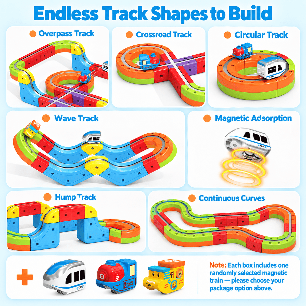 Montessori Adventure Rail Train - Project Montessori Building Toy