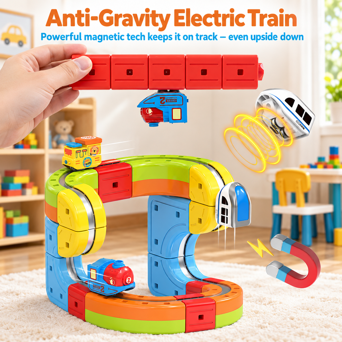 Montessori Adventure Rail Train - Project Montessori Building Toy