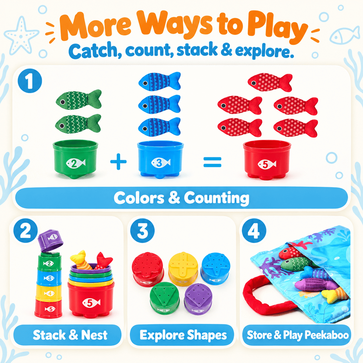 Montessori Catch & Count Fishing Set - Project Montessori
