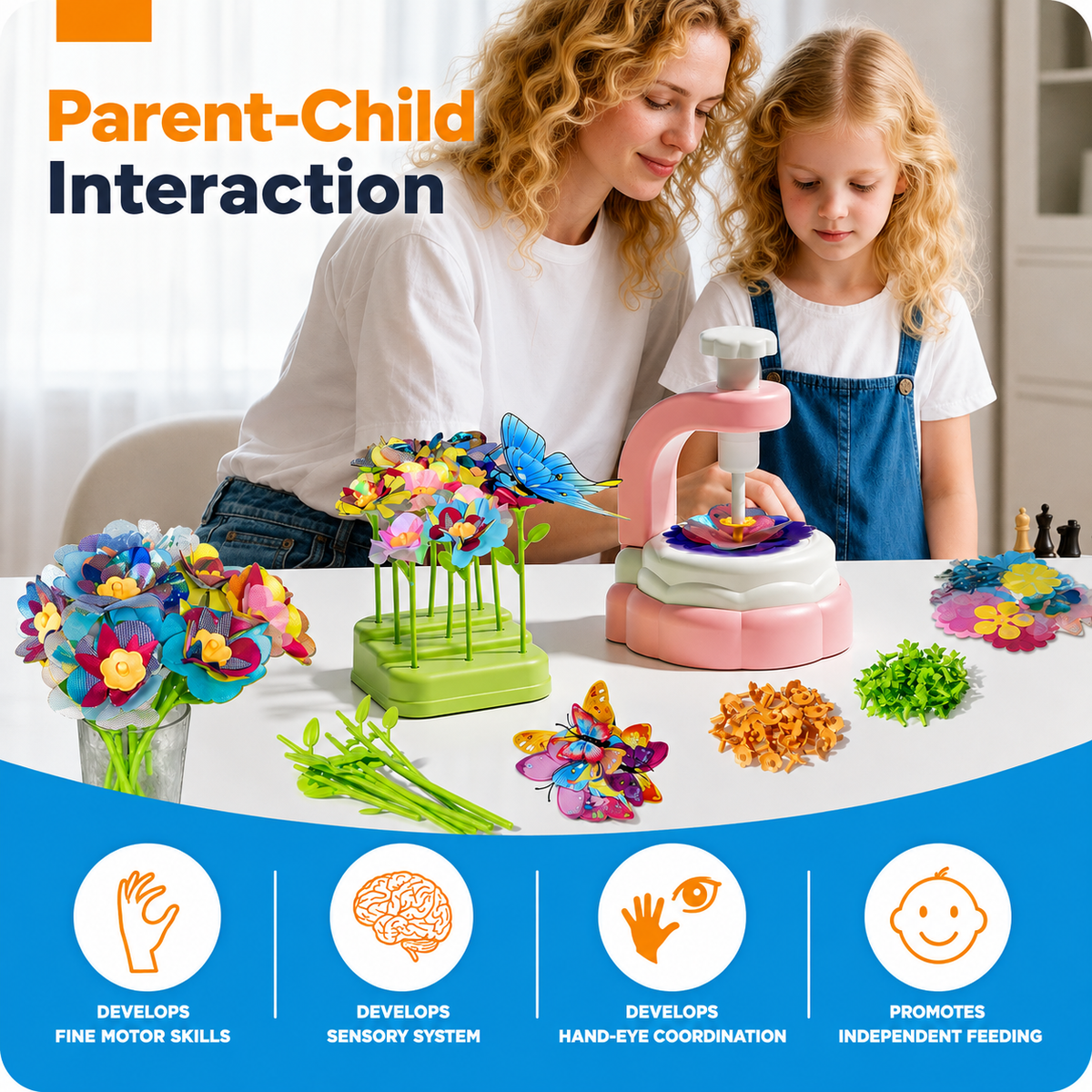 Montessori Fabric Flower Making Kit - Project Montessori Craft Kit