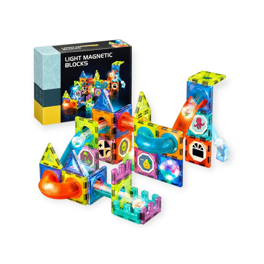 Montessori Glow Magnetic Tiles - Project Montessori