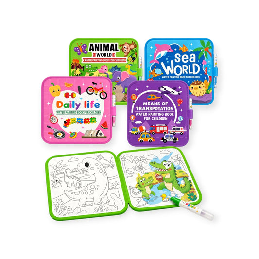 Montessori Magic Water Coloring Books (4-Pack) - Project Montessori