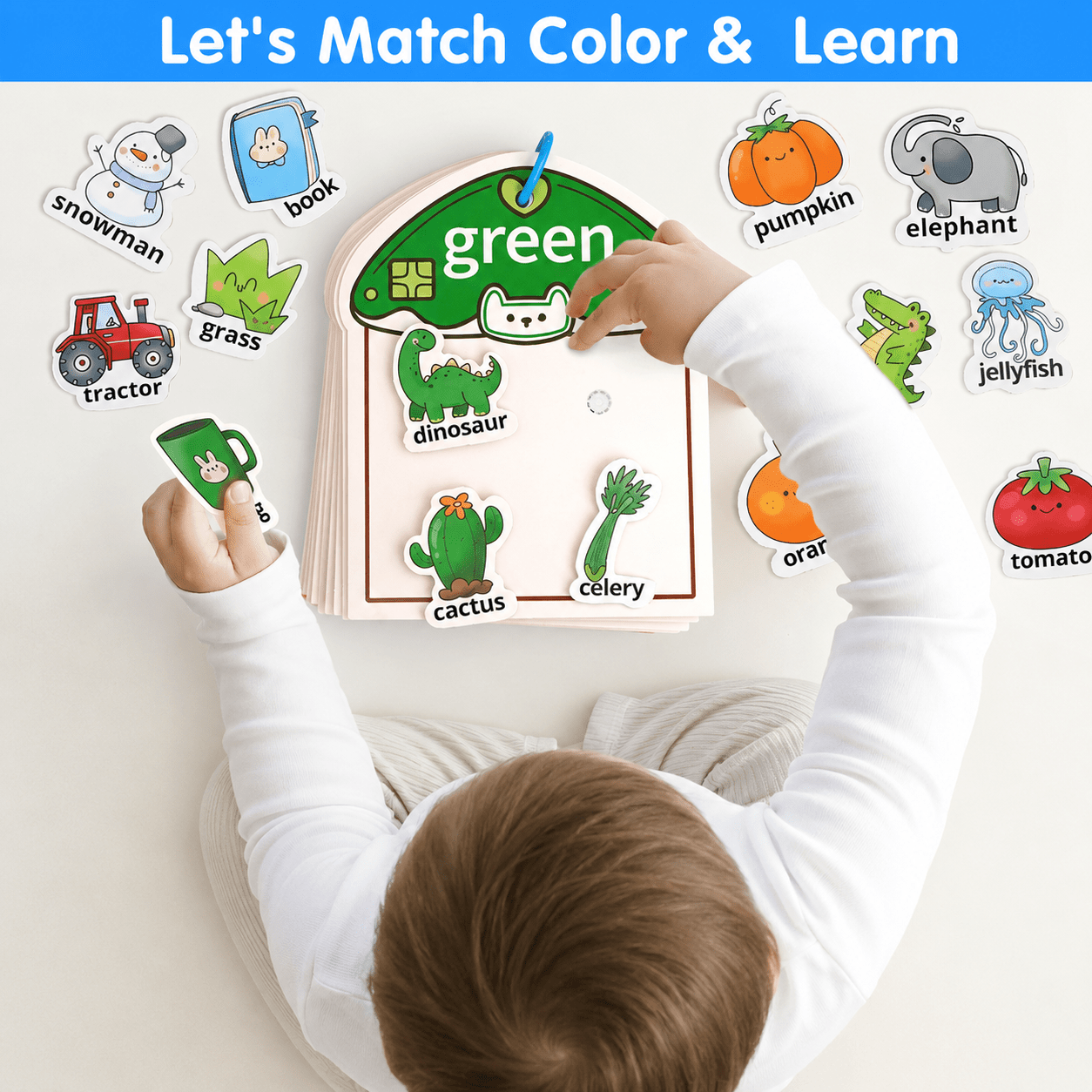 Toddler Color & Vocabulary Busy Book - Project Montessori