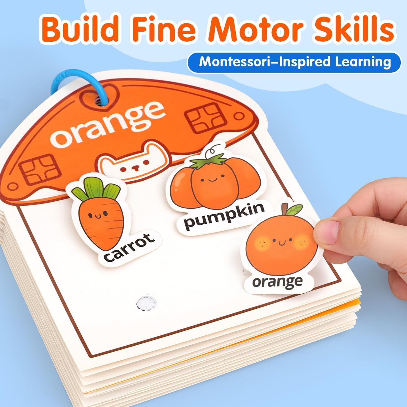 Toddler Color & Vocabulary Busy Book - Project Montessori