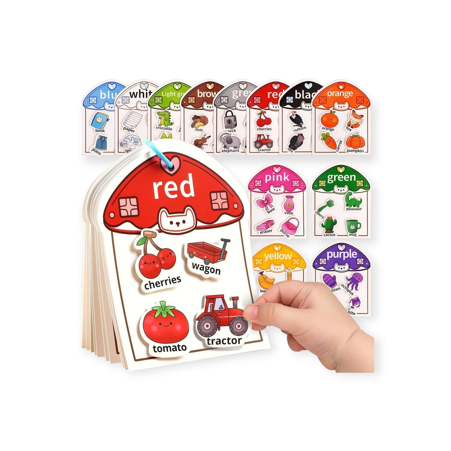 Toddler Color & Vocabulary Busy Book - Project Montessori