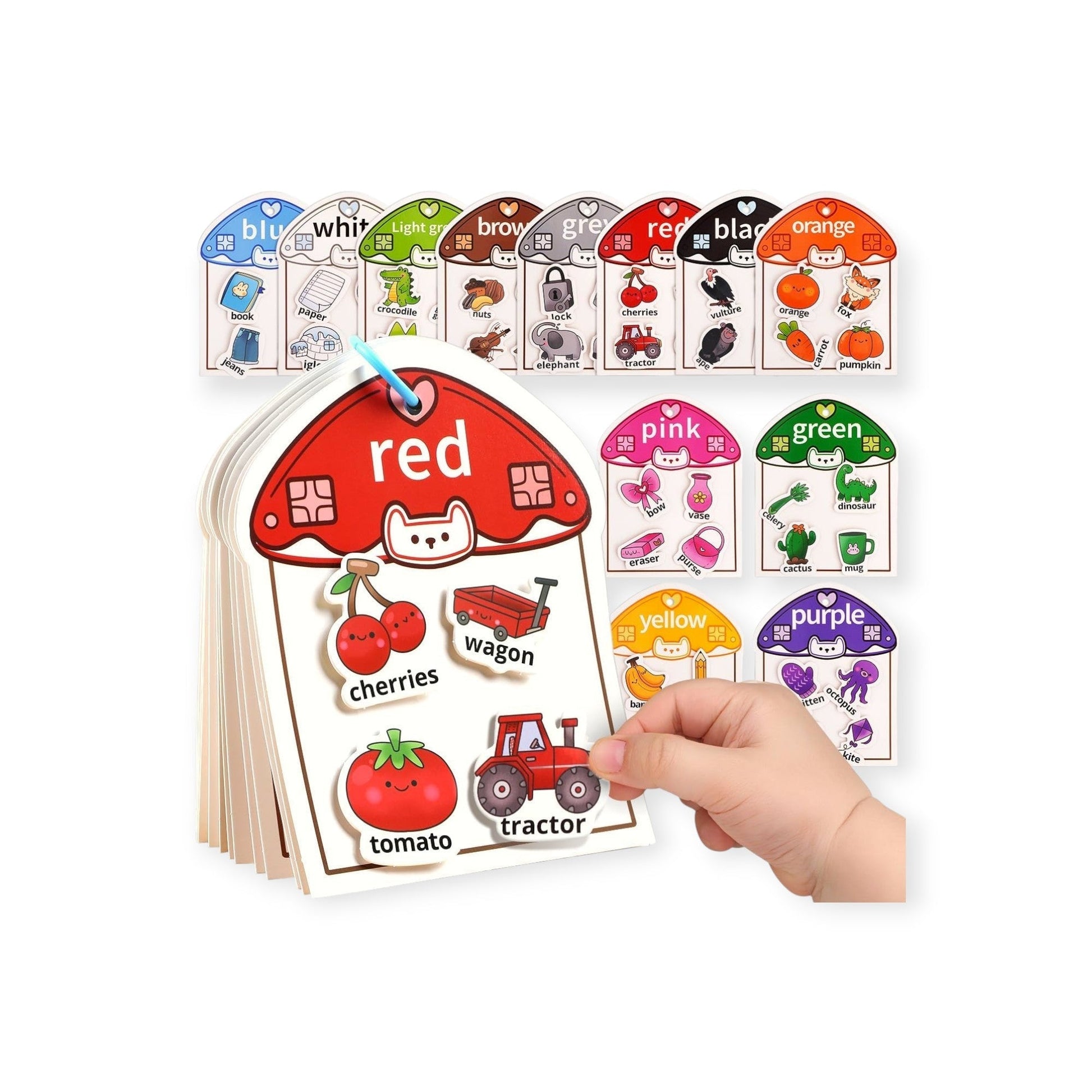 Toddler Color & Vocabulary Busy Book - Project Montessori
